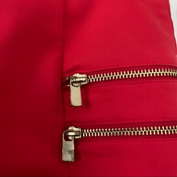 H&M red zipped skirt - Picture 4 of 4